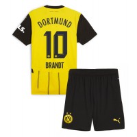 Borussia Dortmund Julian Brandt #10 Hemmaställ Barn 2024-25 Korta ärmar (+ Korta byxor)